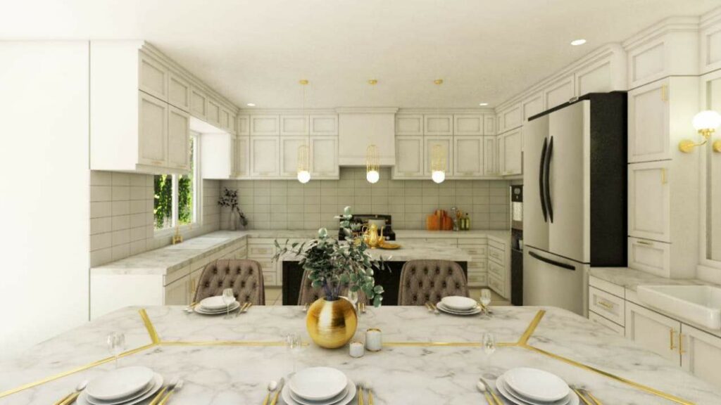 kitchen set putih